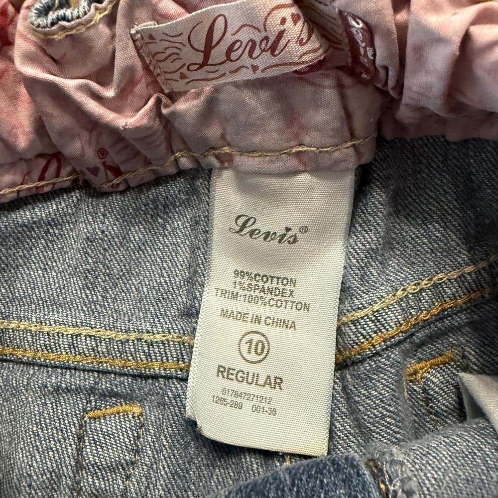 Levi’s Girls Size 10 Regular Bootcut Stretch Jeans Classic Blue Denim EUC - Picture 2 of 5